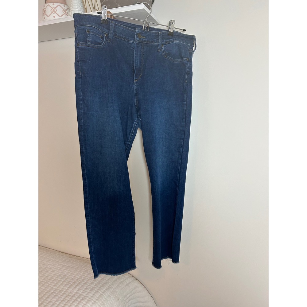 NYDJ Sheri Ankle Jeans Women's Size 16 Dark Wash Lift Tuck Technology